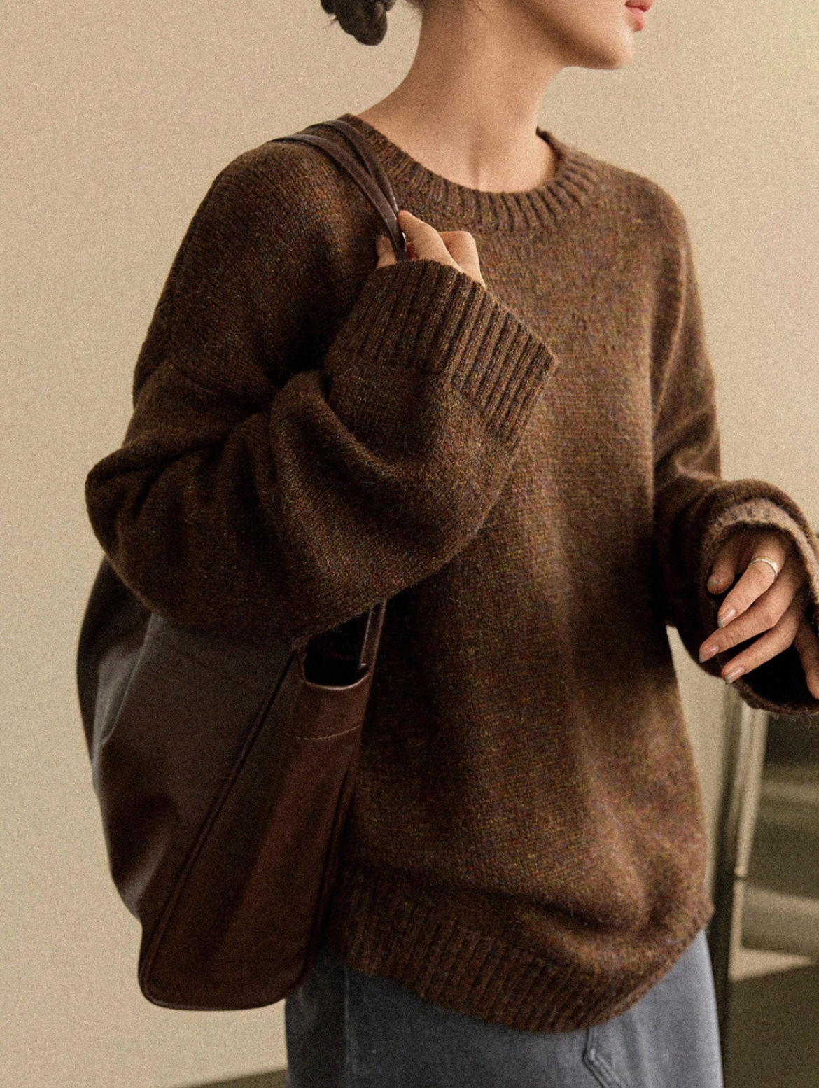 DAISY | BROWN SWEATER