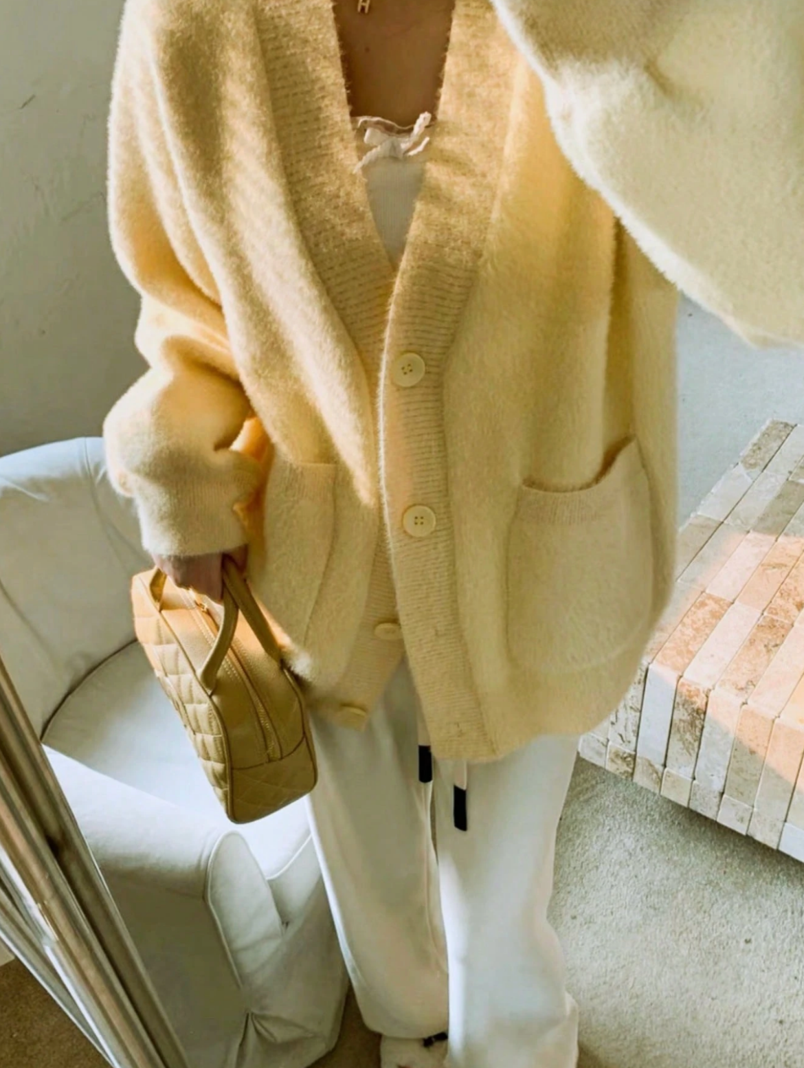 BELLA | BUTTER YELLOW CARDIGAN