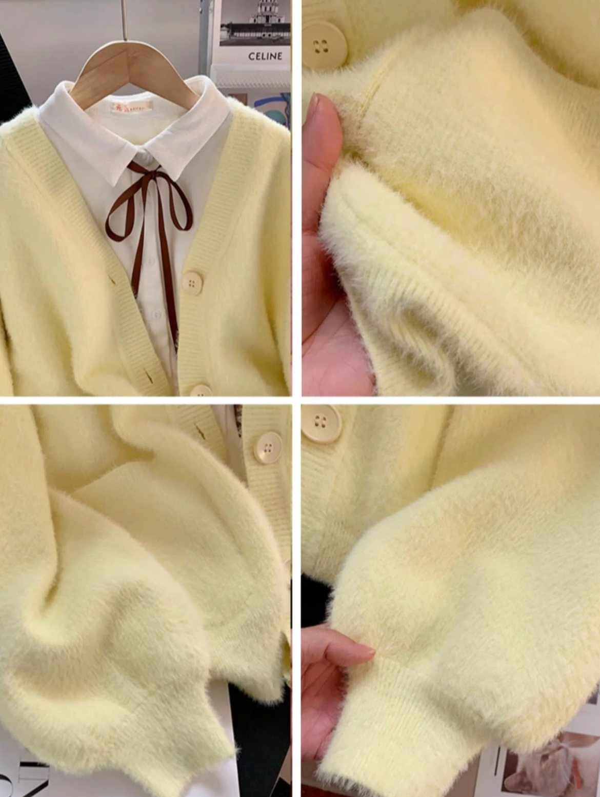 BELLA | BUTTER YELLOW CARDIGAN