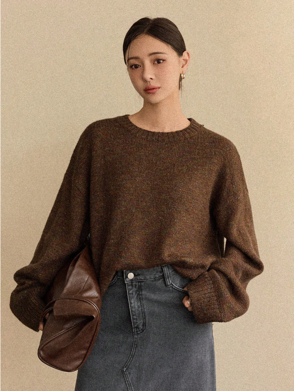 DAISY | BROWN SWEATER